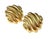 Pair of 14k Yellow Gold Sculptural Earrings Vintage For Sale In Tampa - Image 6 of 6