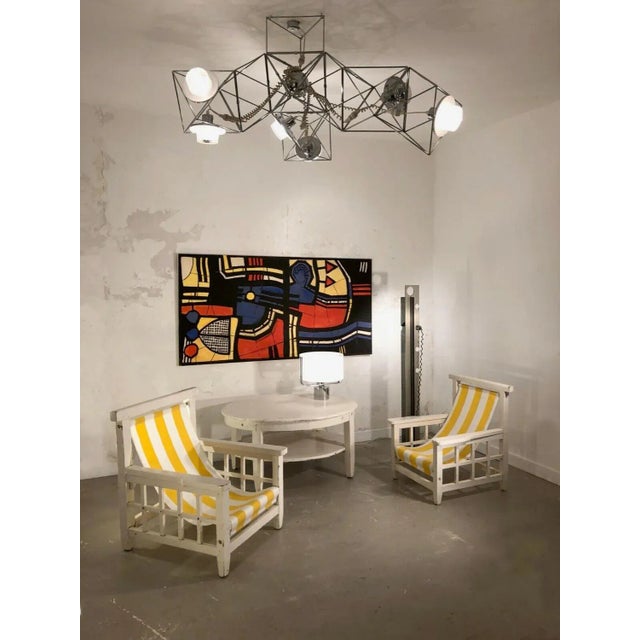 Radical Constructivist Floor Lamp by Angelo Brotto for Esperia, 1970s For Sale - Image 10 of 11