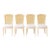 Set of 4 Vintage Hollywood Regency Henri Link Style Chairs For Sale