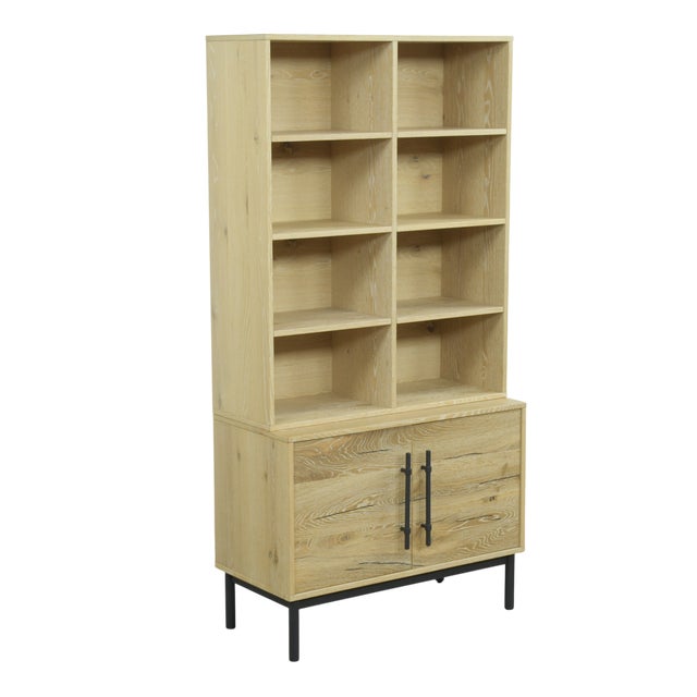Arhaus Arhaus Sullivan Bookcase With Cabinet Base For Sale - Image 4 of 8