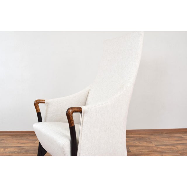 Textile Italian Lounge Chair by Umberto Asnago for Giorgetti, 1970s For Sale - Image 7 of 14
