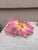 Large Majolica Pink Daisy Wall Pocket Delphin Massier, circa 1890. Height / 13 inches.