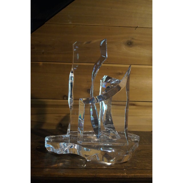 1970s Eric Bauer Lucite Sculpture For Sale - Image 4 of 10