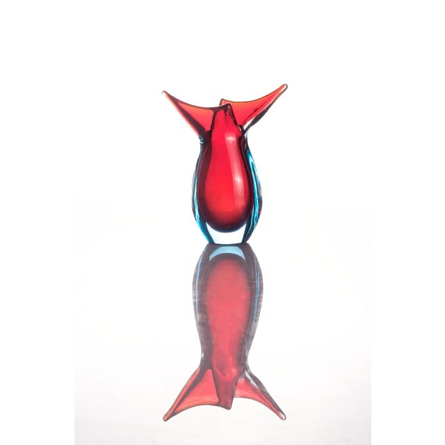 Fabulous Murano Glass Vase by Flavio Poli, Italy, 1960's