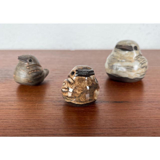 Mid-Century German Studio Pottery Sparrow Figurines by Bärbel Bach for Lübecker Spatzen, Set of 4 For Sale - Image 16 of 18
