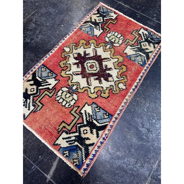 Early 21st Century Turkish Yastik Rug 1'6" x 2'6" For Sale - Image 5 of 5
