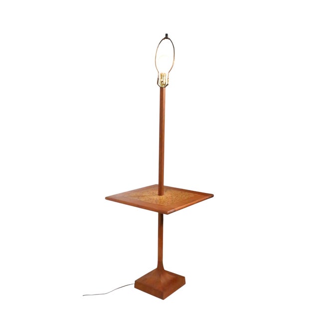 Classic Mid Century combination floor lamp, table, made by the Laurel Lamp Manufacturing Company, circa 1950/60's. The...