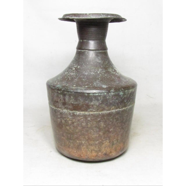 Rustic Persian Copper Ewer For Sale In San Francisco - Image 6 of 16