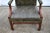 1960s Vintage Chippendale Style Green Leather Library Chair W/Stretcher Base For Sale - Image 5 of 13
