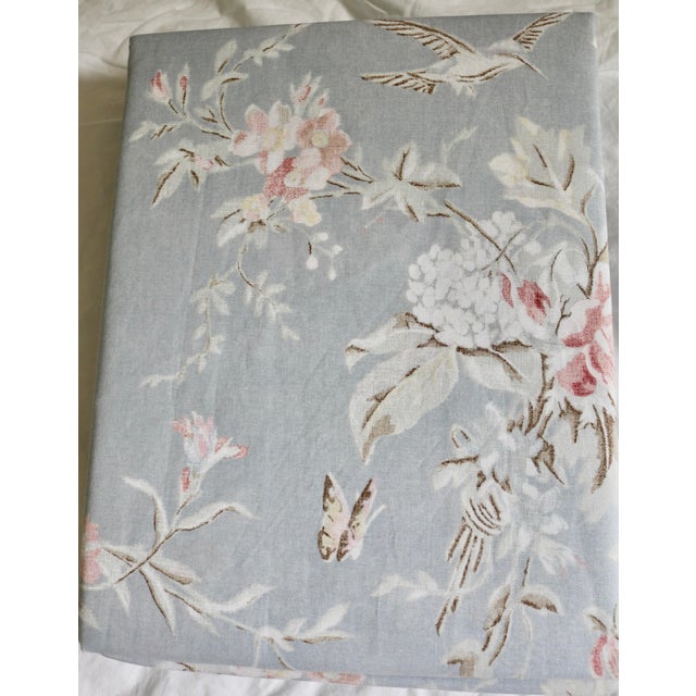Cabbages & Roses London Duvet 3 Pce Queen Set Henrietta Pattern in CornFlower Blue. The Duvet Cover is 90 inch x 90 inch;...