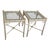 Chinoiserie Vintage Thomasville Allegro Faux Bamboo Fretwork Glass-Top Side Tables, Pair of 2 For Sale - Image 3 of 8