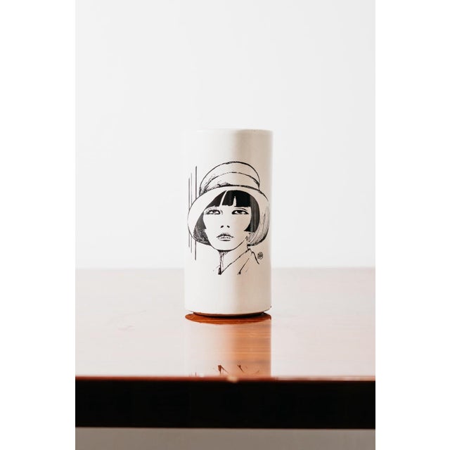 Valentina Vase in Ceramic by Guido Crepax, 1970s For Sale - Image 4 of 11