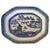 Blue 19th Century Chinese Export Porcelain Blue and White Canton Platter For Sale - Image 8 of 8