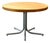 Round Dining Table in Oak and Steel, 1990s For Sale