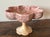 Vintage Italian marble scalloped bowl on pedestal base in pinks, grays, and cream tones. No maker's mark. Please see...