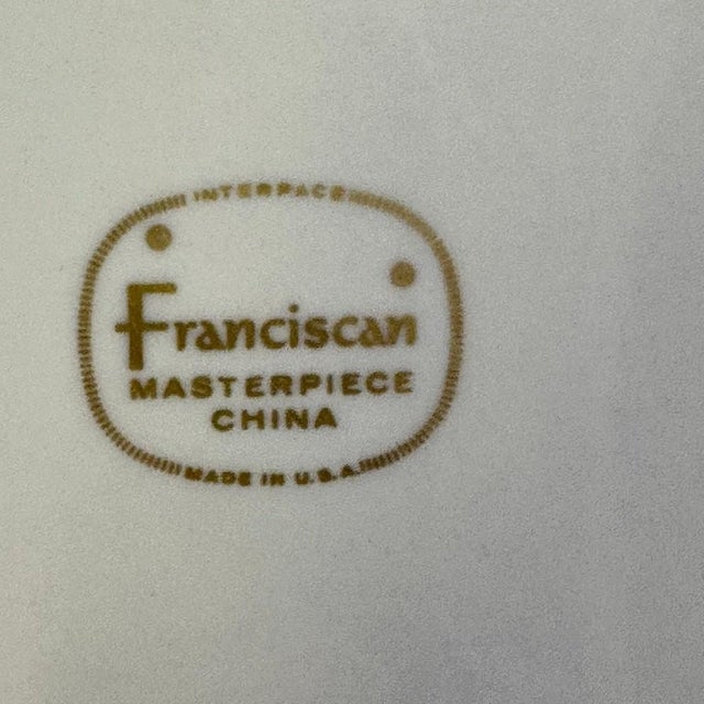 Mid 20th Century Franciscan Masterpiece Extremely Rare 'Silver Pine' 8-Five Pc Place Settings - 40 pcs For Sale - Image 17 of 17