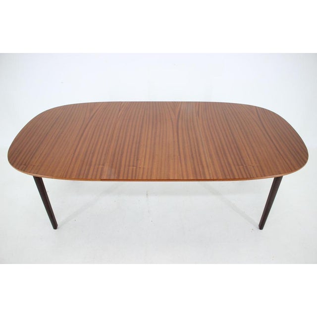 Extendable Mahogany Dining Table by P. Jeppesen for Ole Wanscher, 1960s For Sale - Image 10 of 14
