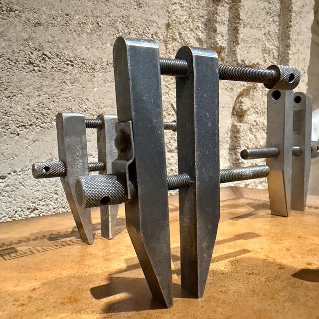 Gray Vintage Machinist or Toolmaker Parallel Clamps Industrial Mid-Century For Sale - Image 8 of 8
