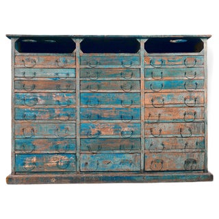 Wooden Workshop Cabinet, 1940s For Sale