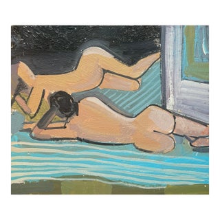 Small Figure Study Oakland Studio Painting For Sale