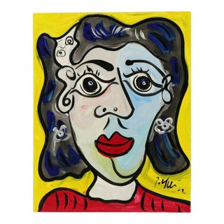 1972 “Palma Woman” Peter Keil Original Painting For Sale