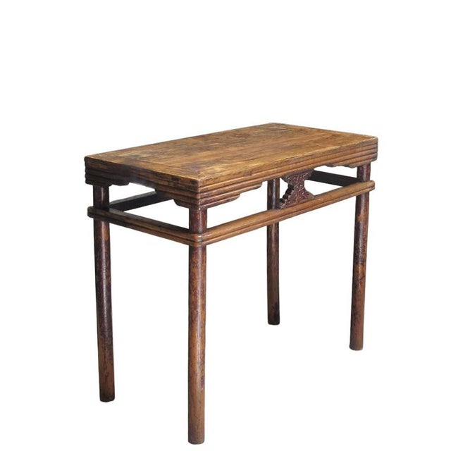 Chinese 19th Century Chinese Elm Console Table For Sale - Image 3 of 10