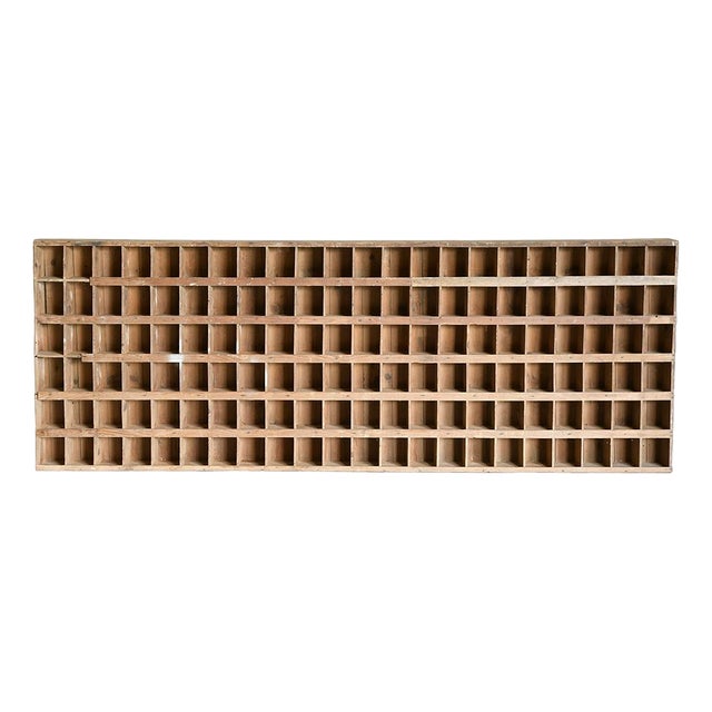 Workshop Furniture with 132 Wooden Lockers For Sale