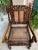 Antique English Arm Chair Carved Oak Cane Seat Renaissance Cherubs Fireside For Sale - Image 9 of 18