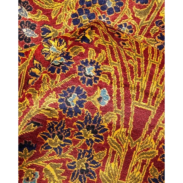 Textile Mogul, One-of-a-Kind Hand-Knotted Area Rug in Red, 8' 1" x 10' 2" For Sale - Image 7 of 8