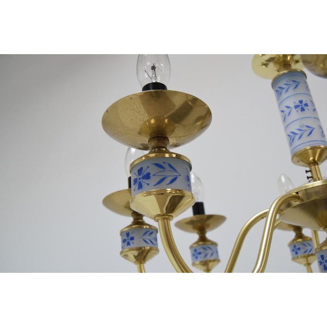 Mid-Century Chandelier by Kamenicky Senov, Czechoslovakia, 1970s For Sale - Image 9 of 15