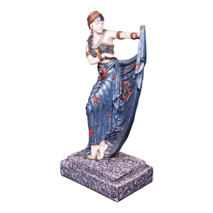 Vintage Dancing Female Figure, Burlesque, Sculpture, Art Deco Revival, Jazz Age