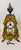 French Sevres-style porcelain and ormolu click garniture set [3 PCs] Set features a central mantel clock & 2 matching side...