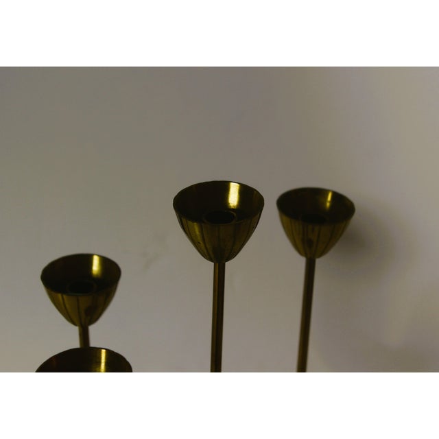 Brass Candelabra by Gunnar Ander for Ystad Metall, 1970 For Sale - Image 10 of 13