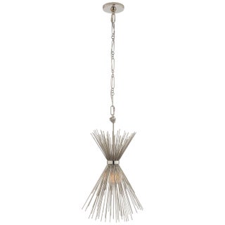 Kelly Wearstler for Visual Comfort Signature Strada Small Chandelier in Polished Nickel For Sale