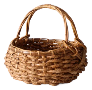 Vintage Coil Basket With Handle