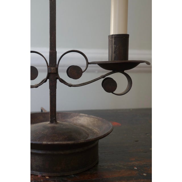 American Forged Iron Lamp, Circa 1920's-1930's For Sale - Image 3 of 6