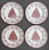 Johnson Brothers Johnson Brothers Old Britain Castles Pink Christmas Tree Dinnerware Set – 4 Dinner Plates, 4 Salad Plates & 4 Mugs – Made in England - 12 Pieces For Sale - Image 4 of 12