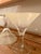 1950s Vintage Dorothy Thorpe Yellow Frosted Martini, Cocktail Glasses. Mid-Century Modern - 5 pcs For Sale - Image 5 of 11