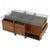 Mid-Century Modern Coffee Table with Wood and Glass Compartments, Italy, 1970s For Sale - Image 14 of 14