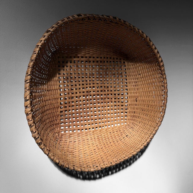 Vintage Japanese Bamboo Basket, 1970s For Sale - Image 4 of 12