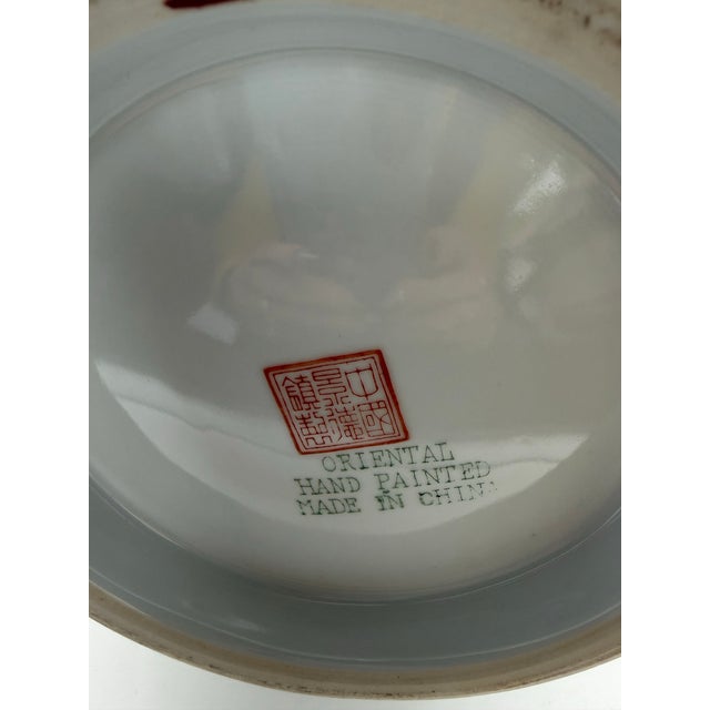 Ceramic Large 20th Century Chinese Famille Rose Porcelain Baluster Vase 18” For Sale - Image 7 of 9