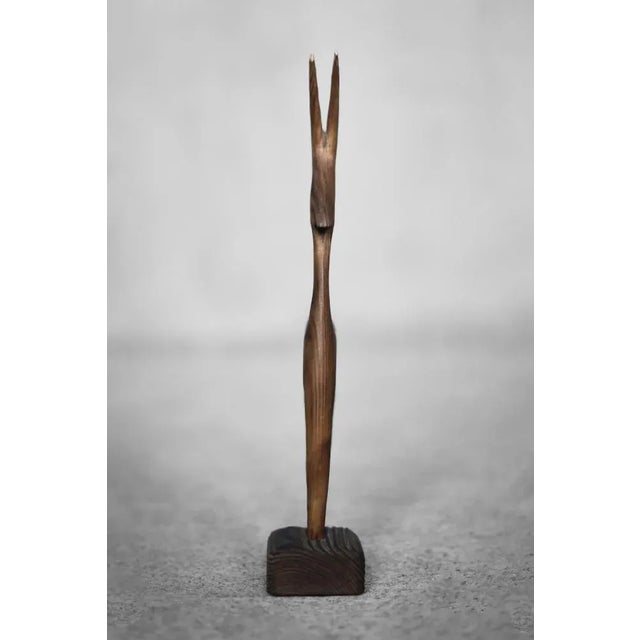Danish Mid-Century Modern Dark Wood Gazelle Figurine, 1960s For Sale - Image 6 of 11