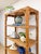 Hollywood Regency Vintage Coastal Hollywood Regency Tortoise Bamboo Shelf, Wicker Shelving For Sale - Image 3 of 14
