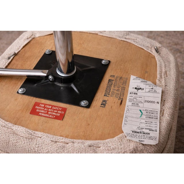 Wood Set of Four Cane-Back Bar Stools, Elaine R. Estate, 1970s For Sale - Image 7 of 8