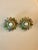 Hollywood Regency 1950s West Germany Pastel Glass Beaded Earrings - 2 Pieces For Sale - Image 3 of 10