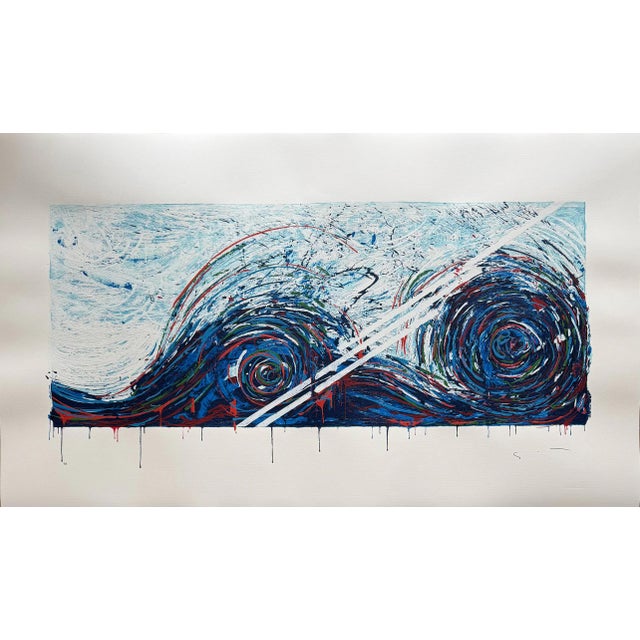 Mario Schifano, Newborn Wave, 1975, Screen Print For Sale - Image 4 of 4