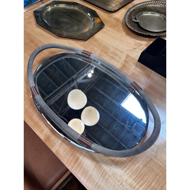 Mid-Century Modern Vintage Italian Decorative Tray 1960s For Sale - Image 3 of 6