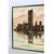 Lee Reynolds Style Green and Brown Mid-Century Modern Cityscape Skyline Painting For Sale - Image 6 of 10