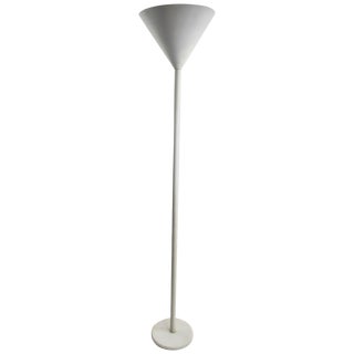 Lightolier Torcheres in White on White Finish - a Pair For Sale