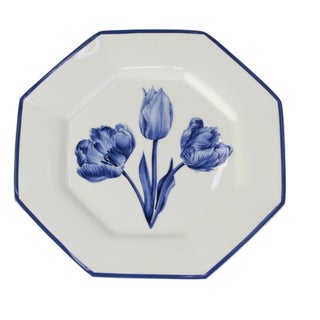 Tulip Bouquet Octagonal Salad/Appetizer Plate, 8" For Sale
